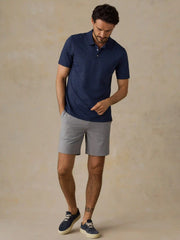 Short-Sleeve Movement™ Pique Polo - Twilight Stream Stripe