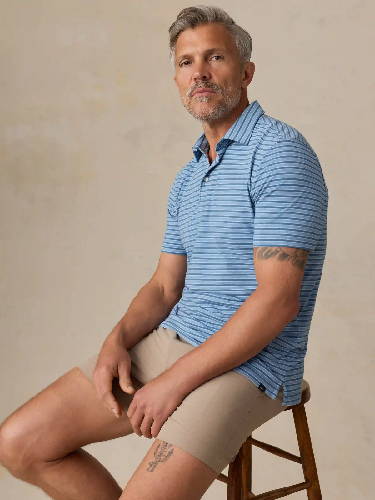 Short-Sleeve Movement™ Polo - Creek Falls Stripe
