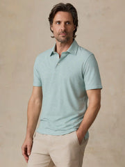 Short-Sleeve Movement™ Polo - Ivory Spring Stripe