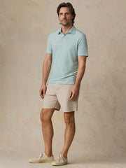 Short-Sleeve Movement™ Polo - Ivory Spring Stripe