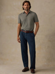 Short-Sleeve Movement™ Polo - Olive Rock Stripe