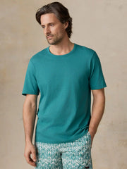Sunwashed Regenerative Tee - Biscayne Green