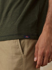 Short-Sleeve Sunwashed Regenerative Henley - Forest Grove