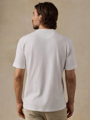 Short-Sleeve Sunwashed Regenerative Henley - White