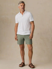 Sunwashed T-Shirt Polo - White