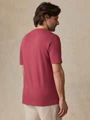 Sunwashed Regenerative Pocket Tee - Gulf Red