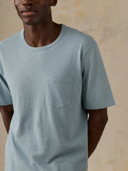 Sunwashed Regenerative Pocket Tee - Hull Teal