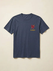 St. John's Sunwashed Regenerative Tee - Dune Navy