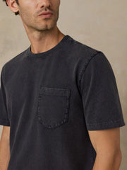 Short-Sleeve Recycled Cotton Tee - Ridge Black