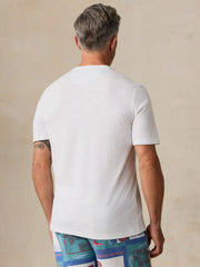 Short-Sleeve Breeze Henley - White