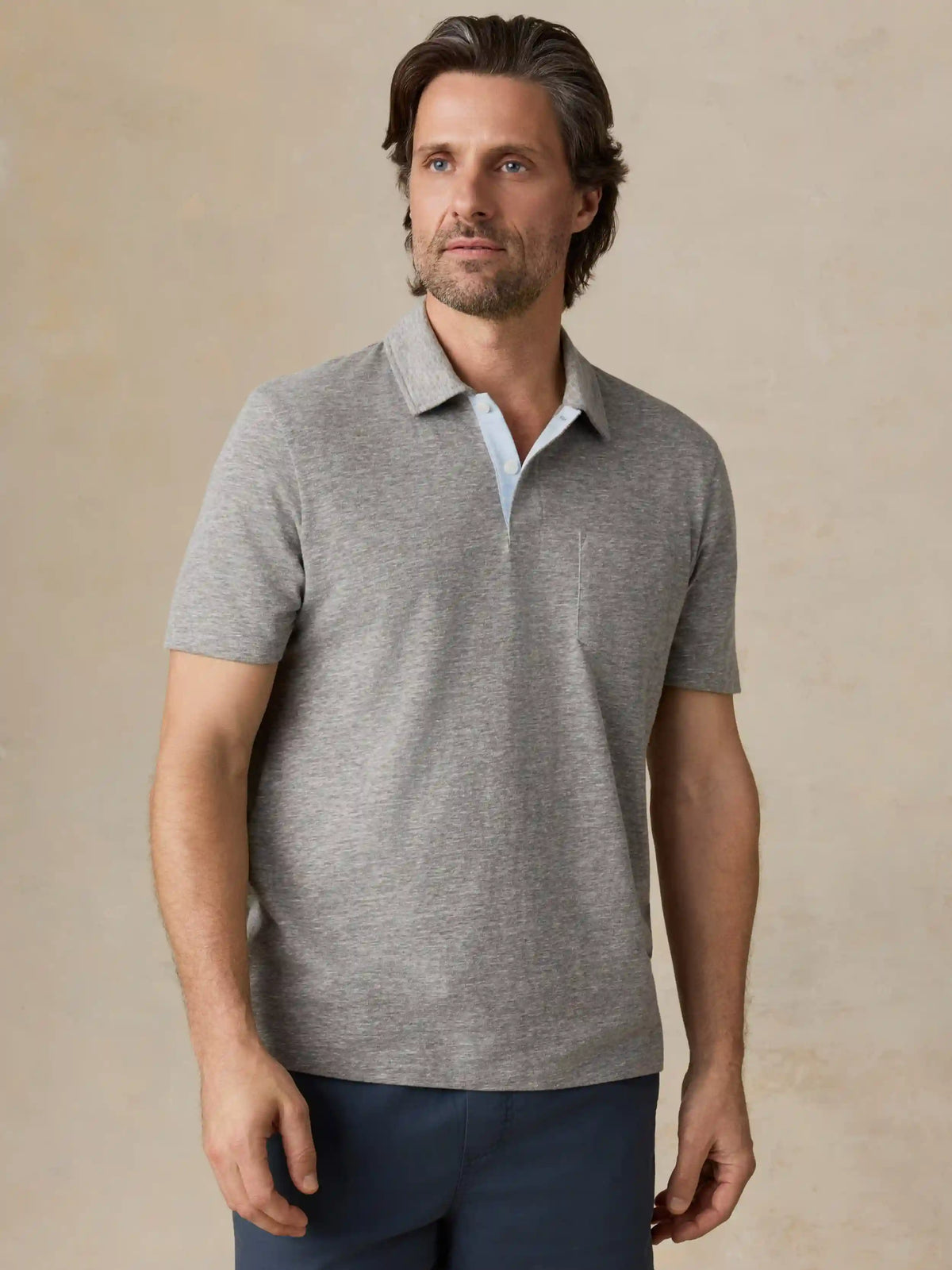 Short-Sleeve Breeze Polo - Cave Grey Heather
