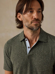 Short-Sleeve Breeze Polo - Olive Cliff Heather