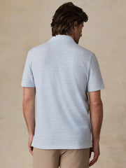 Short-Sleeve Breeze Polo - Blue Wake Stripe