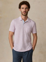 Short-Sleeve Breeze Polo - Orchid Wake Stripe