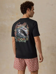 Sunwashed Regenerative Graphic Tee - Ridge Black