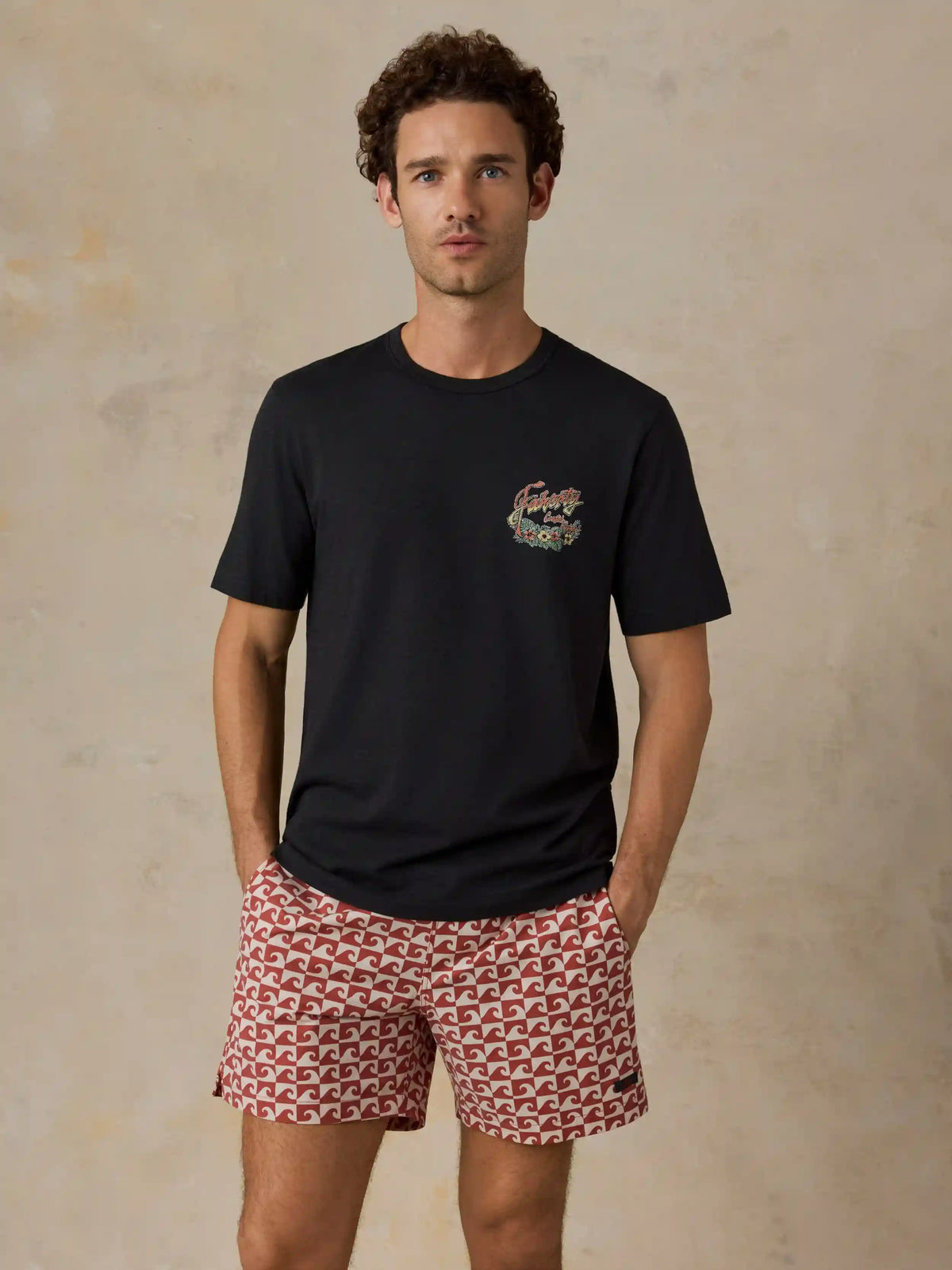 Sunwashed Regenerative Graphic Tee - Ridge Black