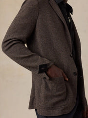 Inlet Knit Tweed Blazer - Woodland Herringbone