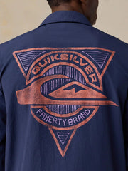Faherty x Quiksilver Coaches Jacket - Huntington Navy