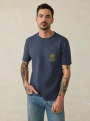 Notre Dame Sunwashed Pocket Tee - Dune Navy