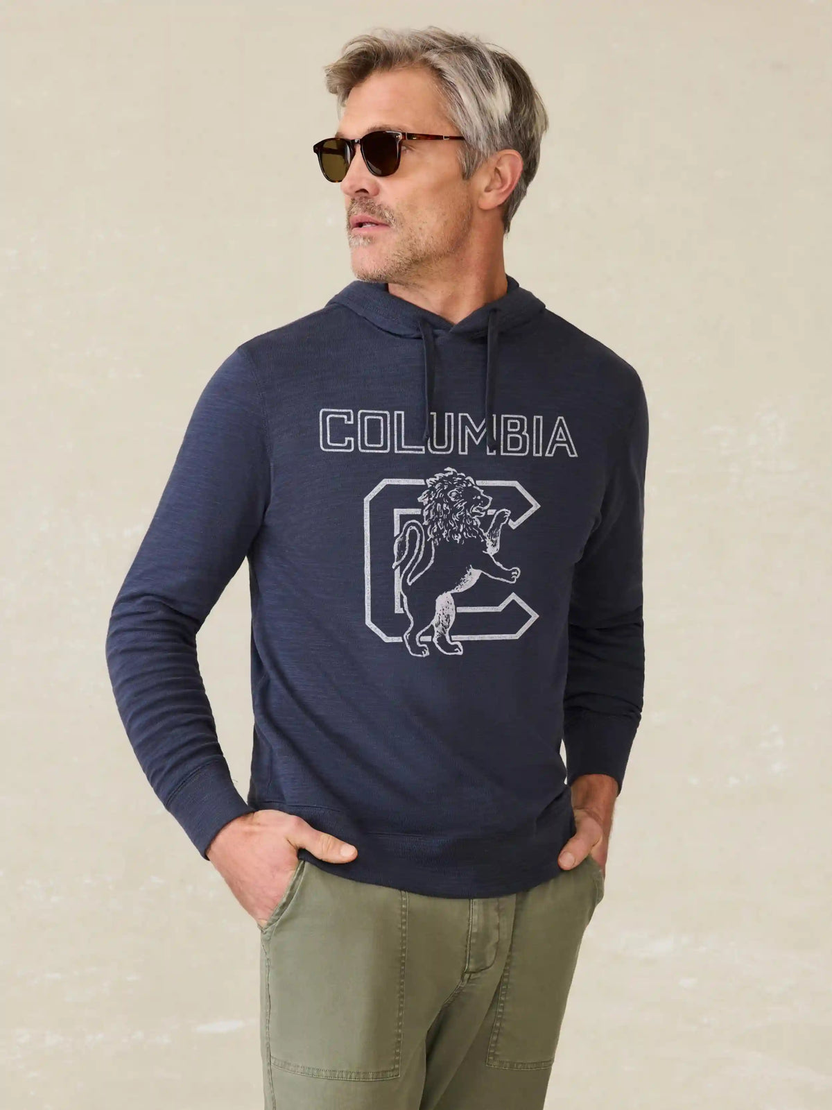 Columbia Sunwashed Slub Hoodie - Blue Nights