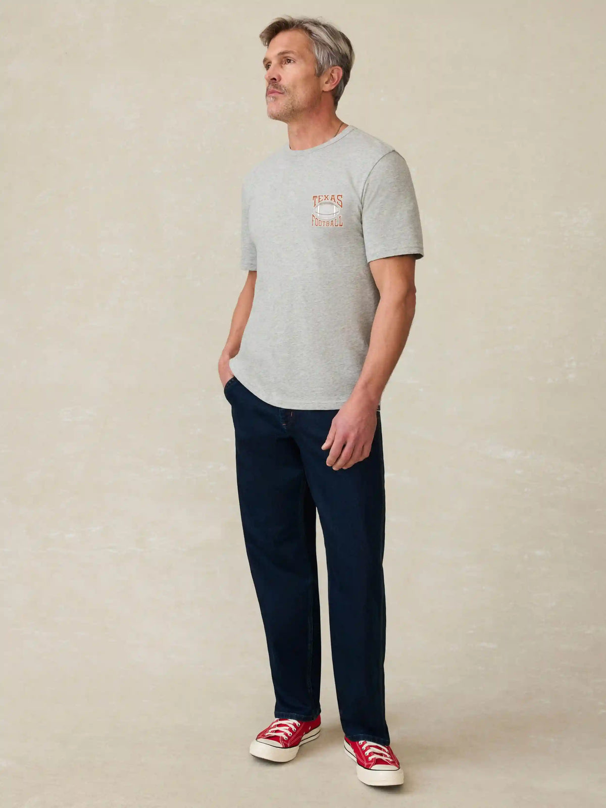 University of Texas Sunwashed Regenerative Tee - Granite Heather