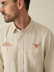 University of Texas Tried & True Chambray Workshirt - Coastal Cream