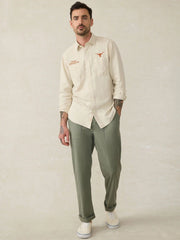 University of Texas Tried & True Chambray Workshirt - Coastal Cream
