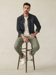 University of Texas Tried & True Chambray Workshirt - Durango Black