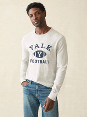 Yale Sunwashed Organic Crew - Light Grey Heather