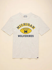 University of Michigan Sunwashed Tee - Island Dune Heather