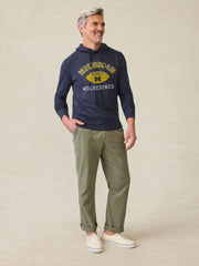 University of Michigan Sunwashed Organic Hoodie - Blue Nights