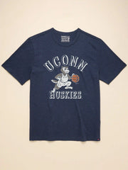 University of Connecticut Sunwashed Tee - Dune Navy