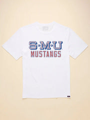 Southern Methodist University Sunwashed Regenerative Pocket Tee - White