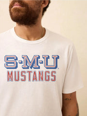 Southern Methodist University Sunwashed Regenerative Pocket Tee - White