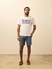 Southern Methodist University Sunwashed Regenerative Pocket Tee - White