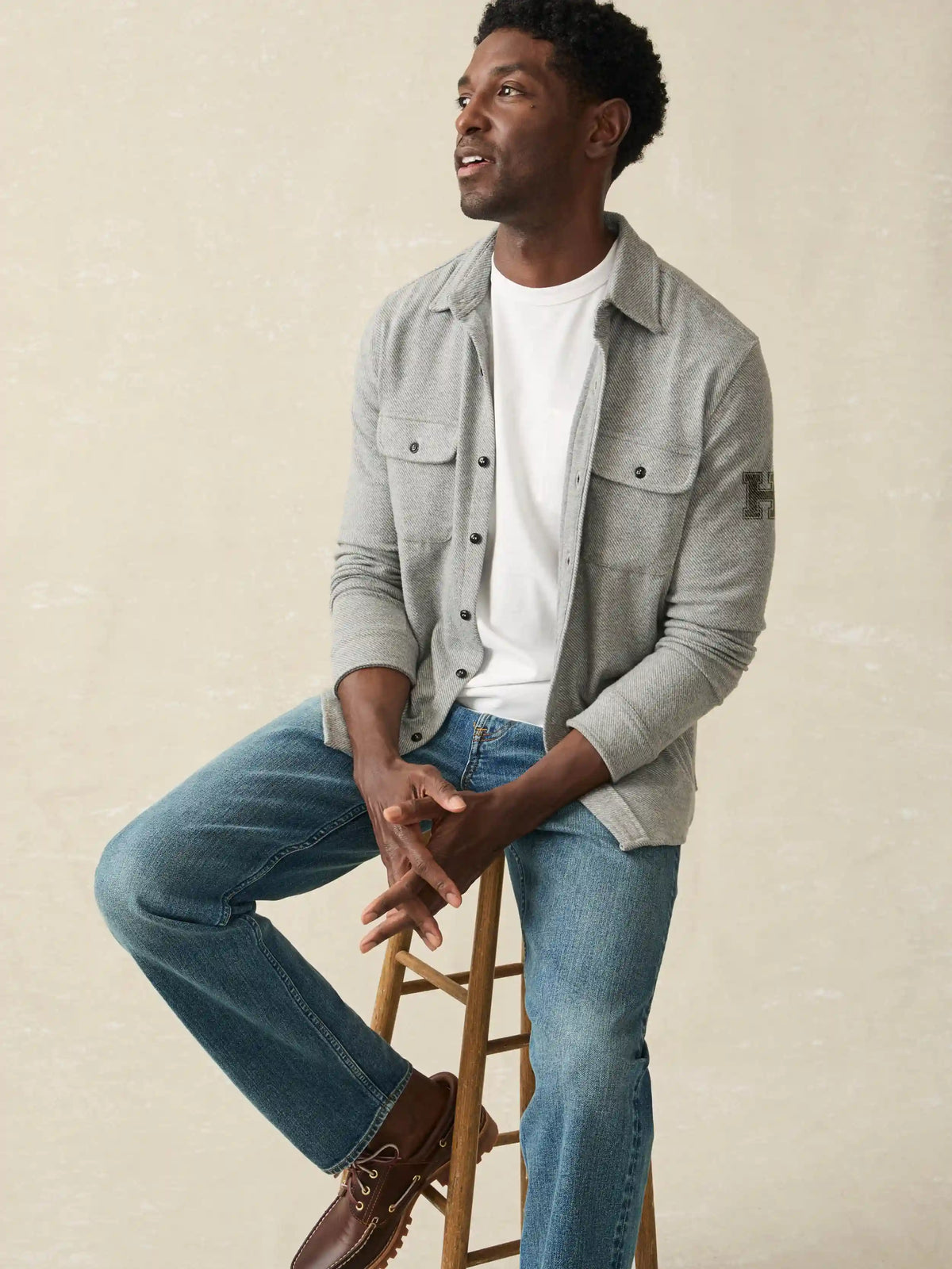 Harvard Legend™ Sweater Shirt - Fossil Grey Twill