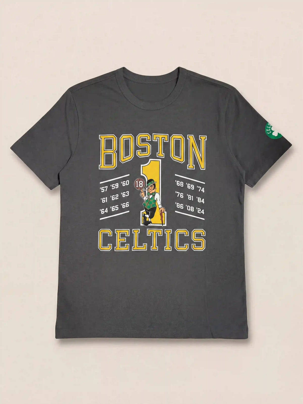 Boston Celtics Sunwashed Regenerative Tee - Graphite