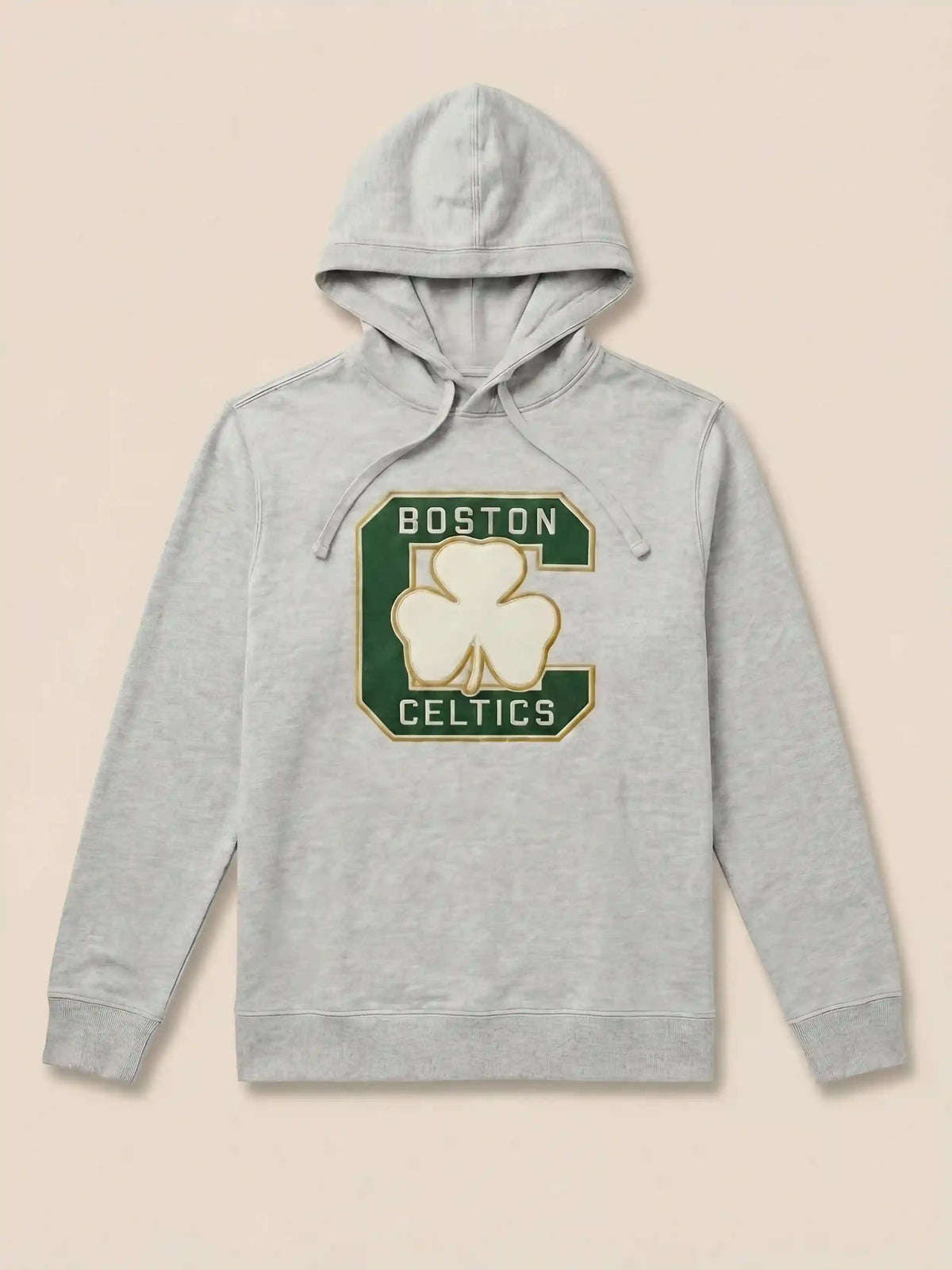 Boston Celtics Sunwashed Organic Hoodie - Light Grey Heather