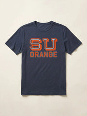 Syracuse University Sunwashed Regenerative Tee - Dune Navy