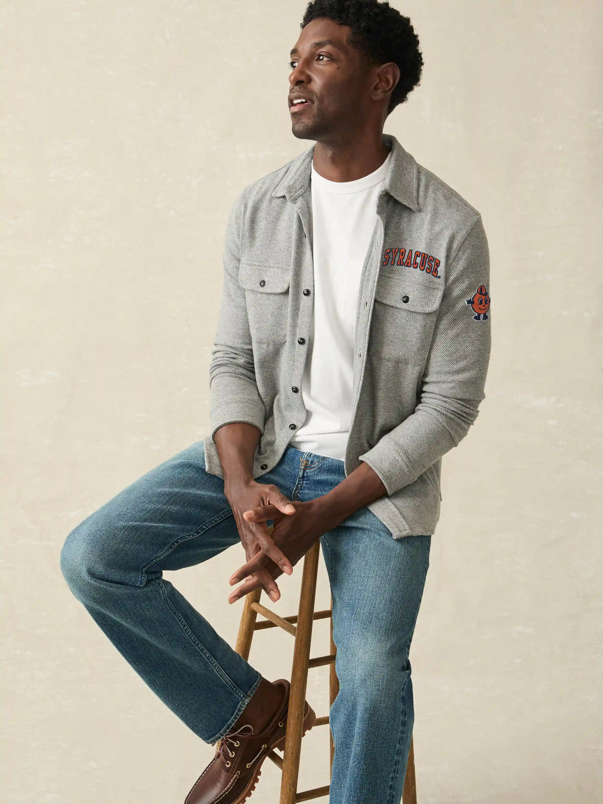Syracuse University Legend™ Sweater Shirt - Fossil Grey Twill