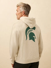 Michigan State High Standard Fleece Hoodie - Antique Ivory Heather