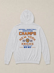 NY Knicks Sunwashed Organic Hoodie - Light Grey Heather