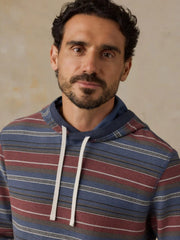 Byron Bay Hoodie - Nighttime Cherry Stripe