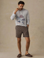 Faherty x Parks Project Great Lakes Sunwashed Organic Hoodie - Light Grey Heather
