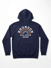 Jalen Brunson All-Star Weekend High Standard Fleece Zip Hoodie - Blue Nights
