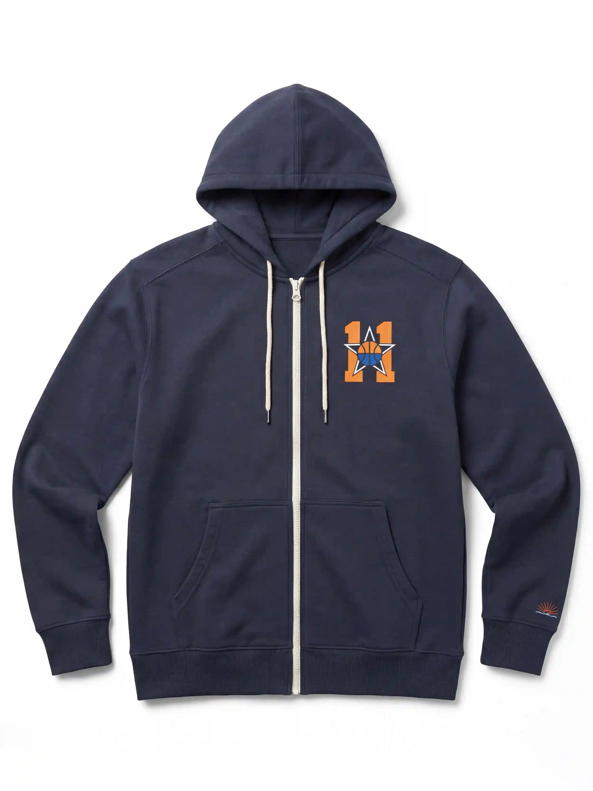 Jalen Brunson All-Star Weekend High Standard Fleece Zip Hoodie - Blue Nights