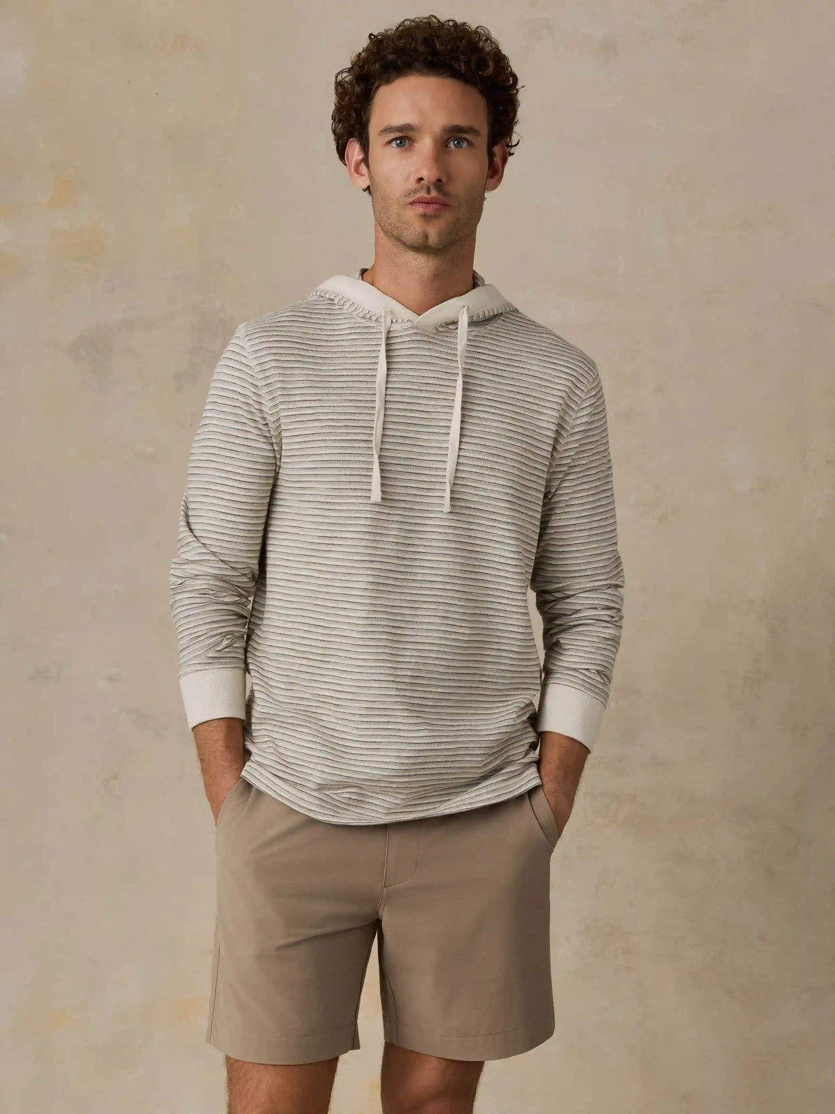 Sunwashed Organic Hoodie - Cedar Falls Stripe