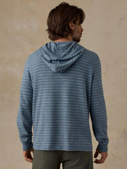 Sunwashed Organic Hoodie - Marine Rock Stripe