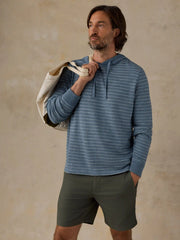 Sunwashed Organic Hoodie - Marine Rock Stripe