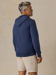 Faherty x Quiksilver Fleece Zip Hoodie - Abyss Navy